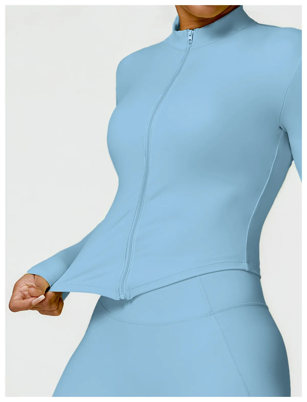 Women's Outdoor Running Fitness Wear Set Long sleeved Single Piece Top And Shorts - Fuzzy Sports