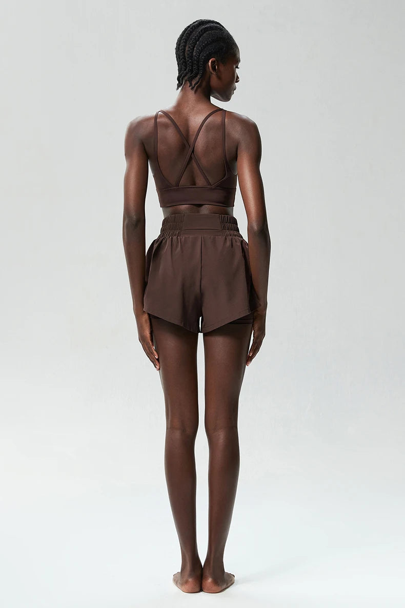 Womens Two Piece Summer Sportswear Fitness Set - Fuzzy Sports