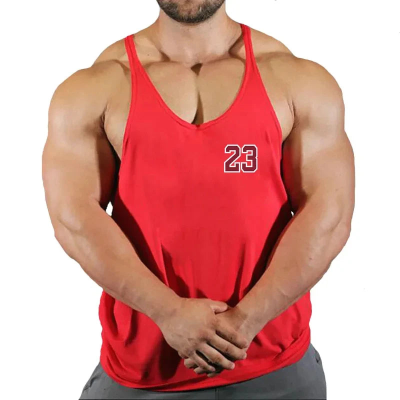 Mens Sleeveless Singlet Vest Gym Top - Fuzzy Sports