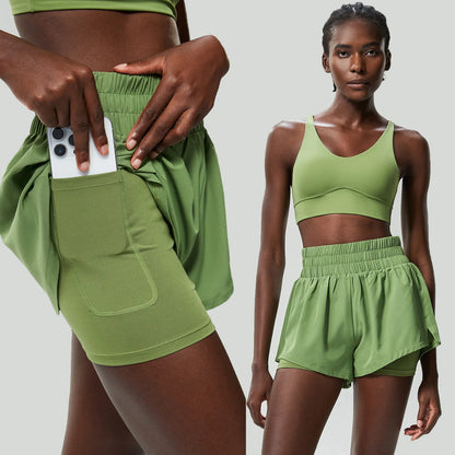 Womens Two Piece Summer Sportswear Fitness Set - Fuzzy Sports