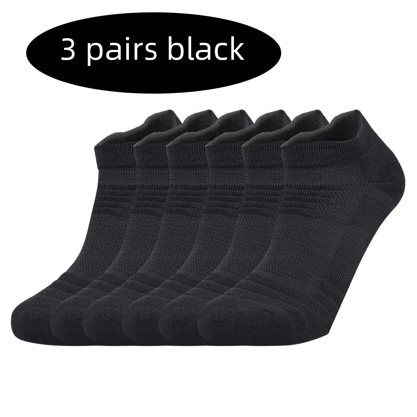 3 Pairs Sports Socks Men Women Short Running Socks Performance Ankle Cushion Wear-resistant Anti Slip Basketball Casual Socks - Fuzzy Sports