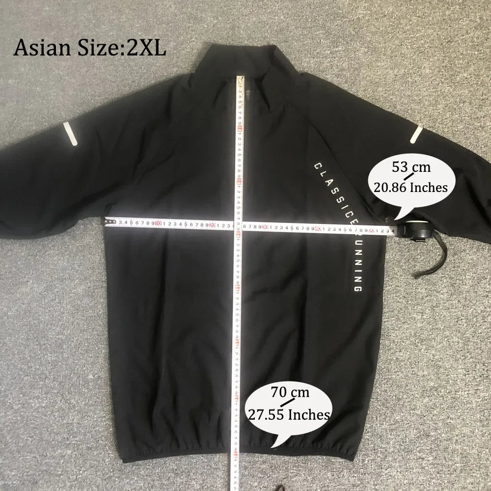 2025 White Men Running Jackets Gym Zipper Sport Jacket Training Fitness Casual Running Sportswear