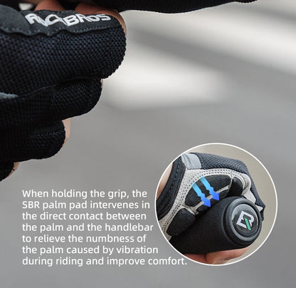 ROCKBROS Bike Full Finger MTB Road Bicycle Gloves Men Women Spring Summer Breathable Cycling Gloves