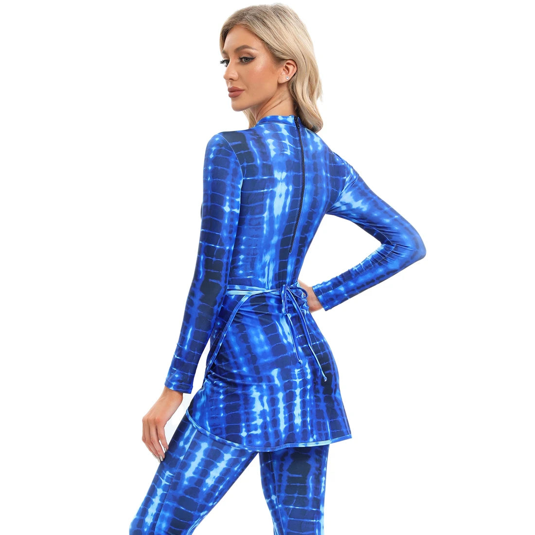 YONGSEN Womens Modest Long Sleeve Swimwear Full Cover Swimsuit