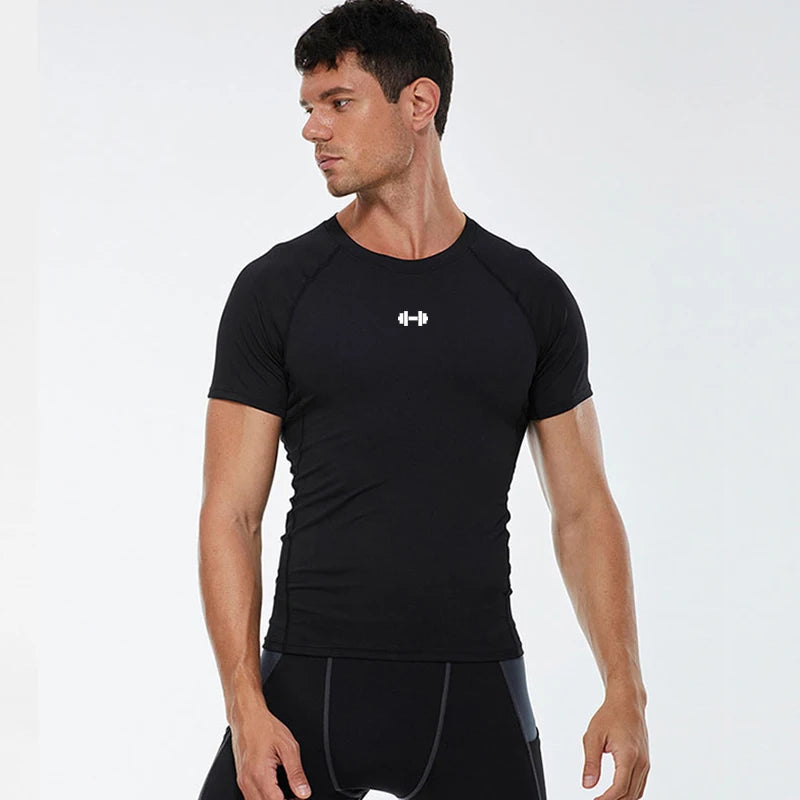Mens Compression T Shirt Sportswear - Fuzzy Sports