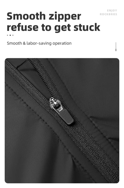 ROCKBROS Summer Sun Protection Bike Jacket Breathable Cycling Skin Tops Outdoor Hiking Fishing Sportswear Sweat-absorbent Jersey