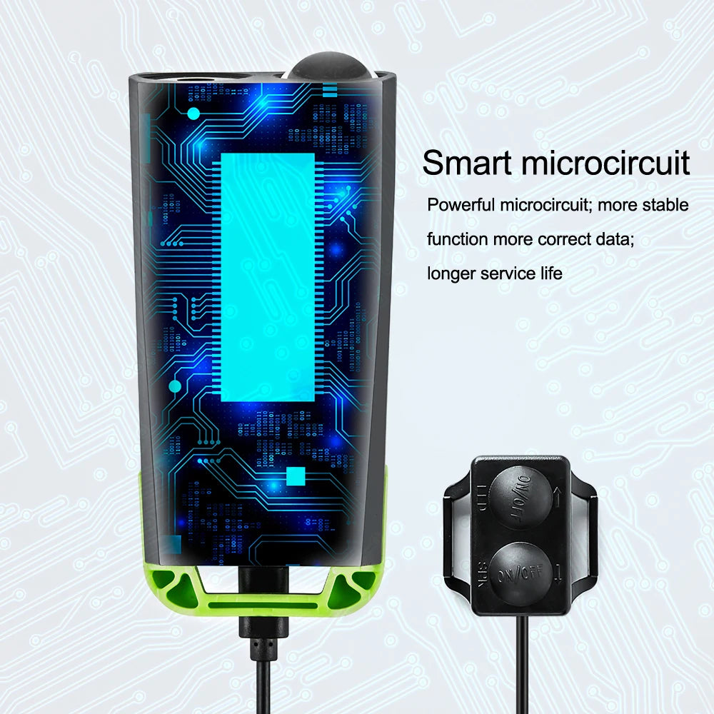 4 Mode USB Bike Light Lamp Bicycle Computer 3 Mode Horn Flashlight Cycle Bike Speedometer Led Front Lights Cycling Headlight - Fuzzy Sports