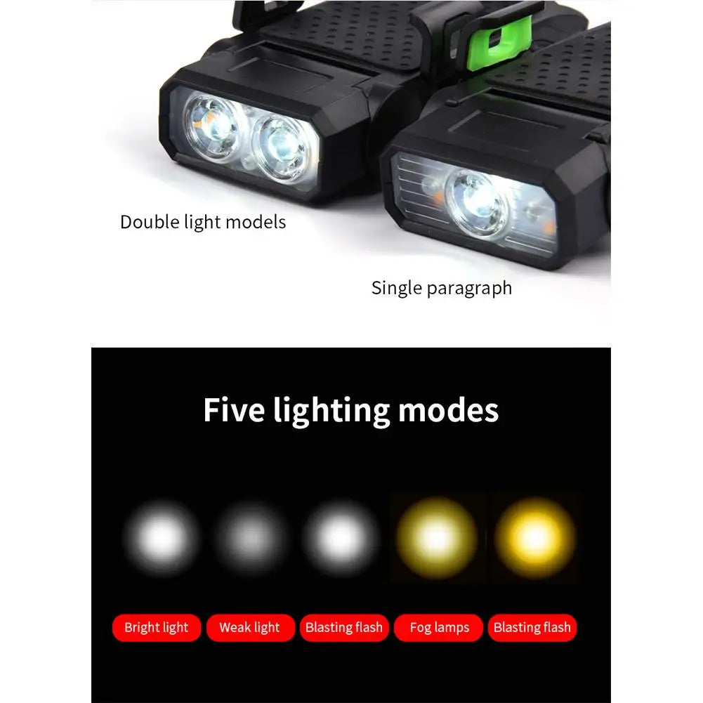 1PCS 4-in-1 Mobile Phone Holder Headlight Horn Convenient Portable Bicycle USB Charging Light Bicycle Accessories Dropshipping