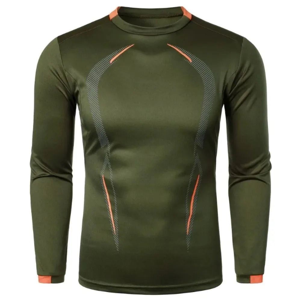 Autumn Men's Long Sleeve Quick Dry T-shirt Lightweight Breathable