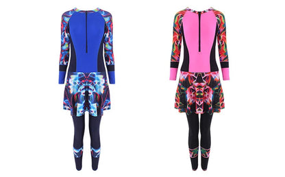 Modest Dress Womens Conservative Full Cover Swimsuit - Fuzzy Sports