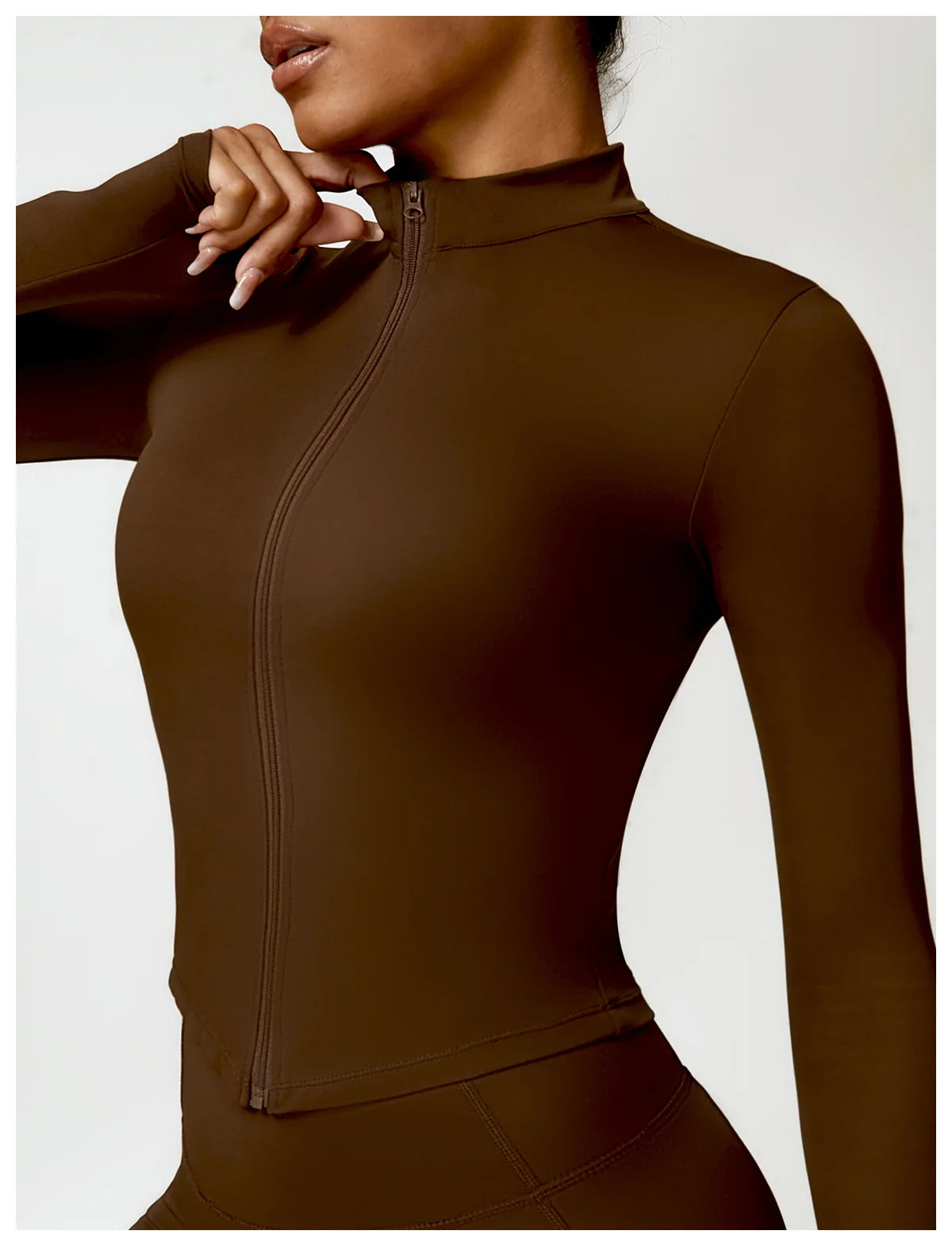 Women's Outdoor Running Fitness Wear Set Long sleeved Single Piece Top And Shorts - Fuzzy Sports