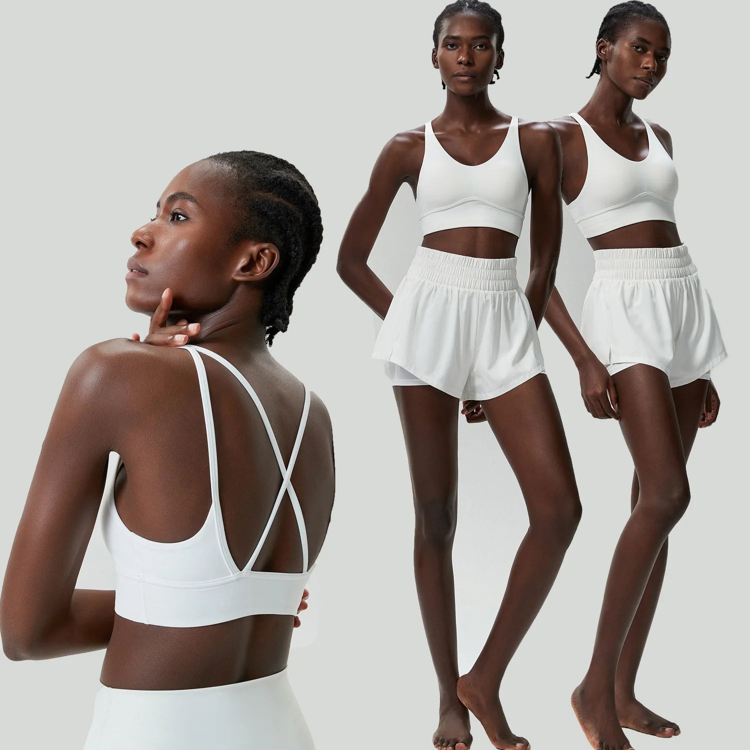 Womens Two Piece Summer Sportswear Fitness Set - Fuzzy Sports