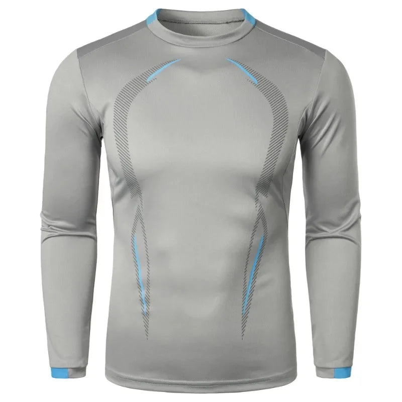 Autumn Men's Long Sleeve Quick Dry T-shirt Lightweight Breathable