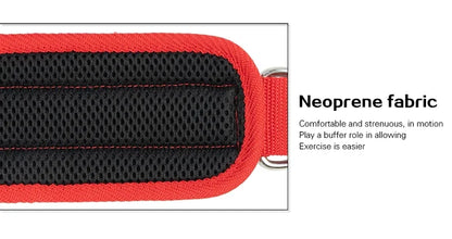Gym Ankle Straps Double D-Ring Adjustable Neoprene Padded Cuffs Ankle Weight Leg Training Brace Support Sport Safety Abductors