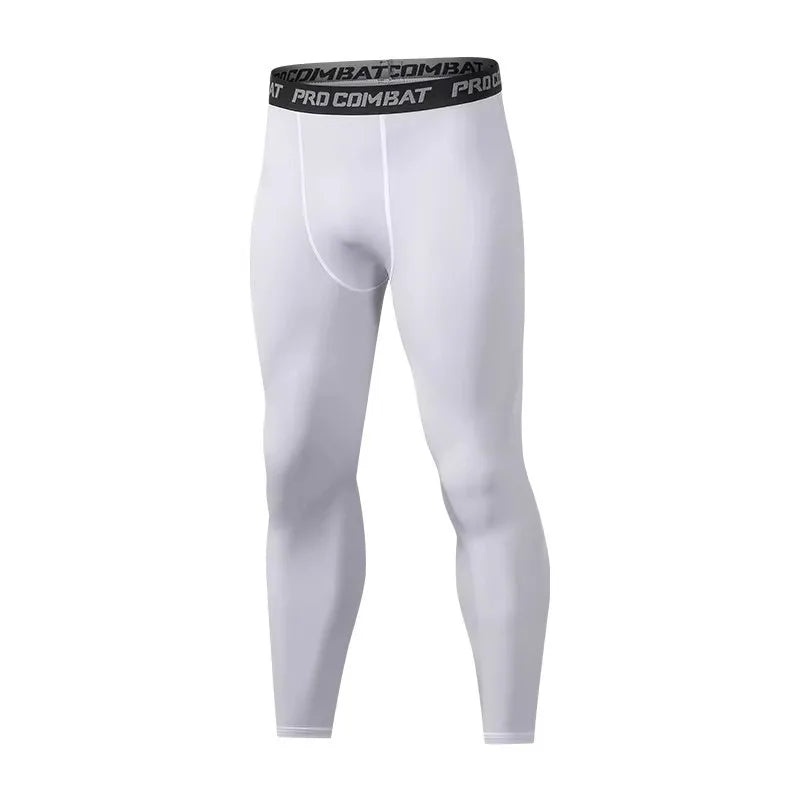 Mens Compression Pants Tights Cool Dry Baselayer Leggings - Fuzzy Sports