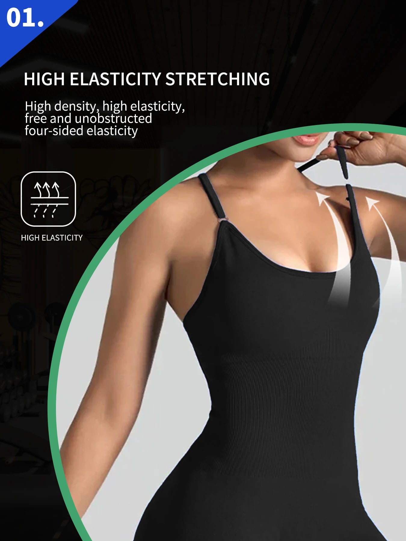 Womens One-Piece Yoga Jumpsuit Short Sportswear Gym Clothing