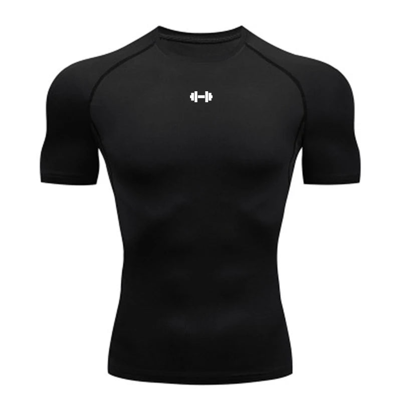 Mens Compression T Shirt Sportswear - Fuzzy Sports