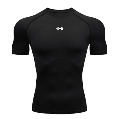 Mens Compression T Shirt Sportswear - Fuzzy Sports