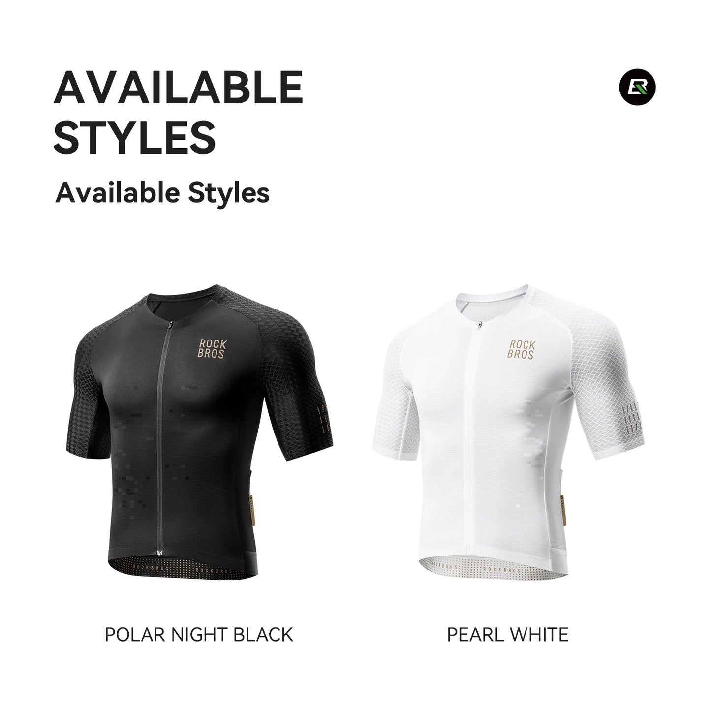 ROCKBROS Cycling Jersey Short Sleeve Windproof Shirt Bike Sports Shirt Breathable Reflective Summer Shirt with YKK Zipper