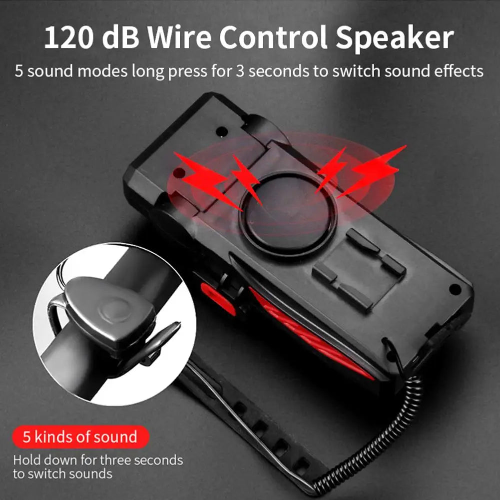 1PCS 4-in-1 Mobile Phone Holder Headlight Horn Convenient Portable Bicycle USB Charging Light Bicycle Accessories Dropshipping