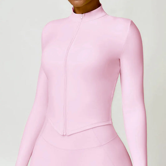 Women's Outdoor Running Fitness Wear Set Long sleeved Single Piece Top And Shorts - Fuzzy Sports