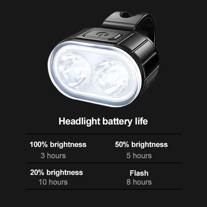 Cycling Bicycle Front Rear Light Set Bike USB Charge Headlight Light MTB Waterproof Taillight LED Lantern Bike Parts