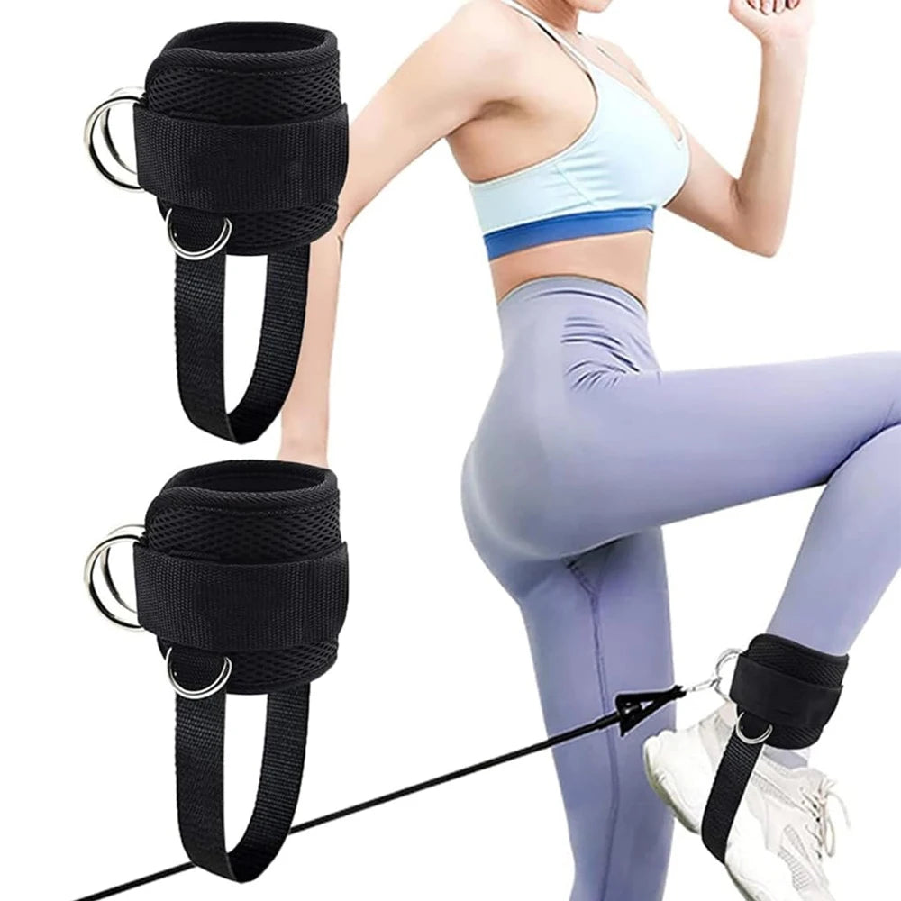 1PCS/2PCS Ankle Straps for Cable Machines Kickbacks - Adjustable Comfort Ankle Cable Attachments for Gym Ankle Cuff Women Men