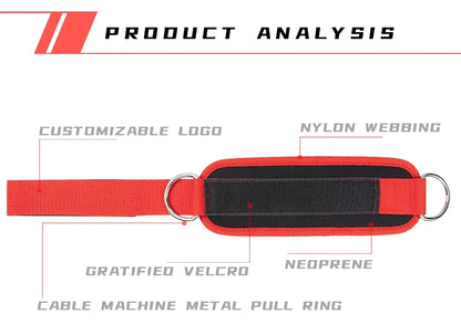 Gym Ankle Straps Double D-Ring Adjustable Neoprene Padded Cuffs Ankle Weight Leg Training Brace Support Sport Safety Abductors