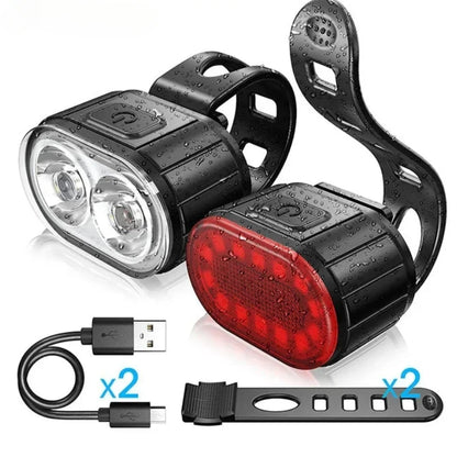 Cycling Bicycle Light Front Rear Light MTB Road Hybrid