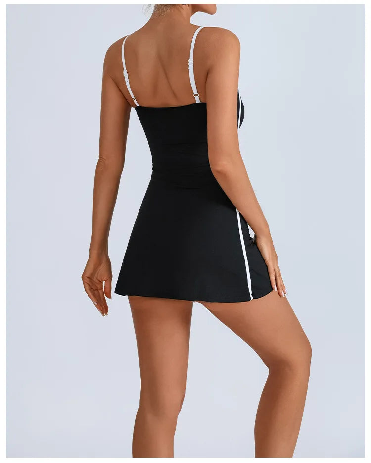 Womens Sports Tennis Dress with Pad - Fuzzy Sports