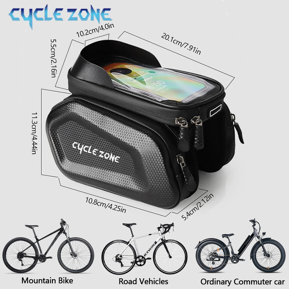 Bicycle Bags Bike Top Front Tube Frame Bag Touchscreen Phone Holder Case Storage MTB Road Bike Bag Cycling Accessories and Parts