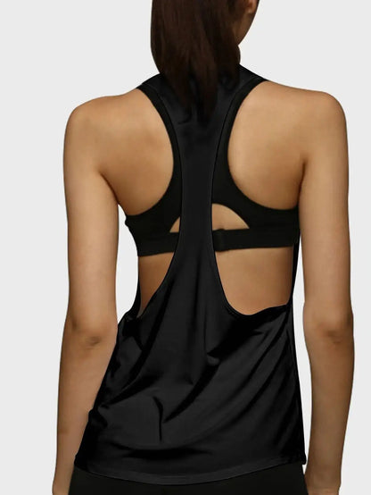 Women's Sports Fitness Vest T-shaped Quick Drying Slim Sleeveless - Fuzzy Sports