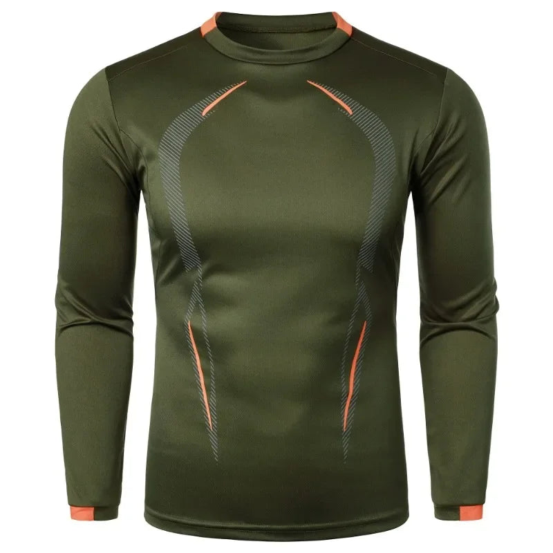 Autumn Men's Long Sleeve Quick Dry T-shirt Lightweight Breathable