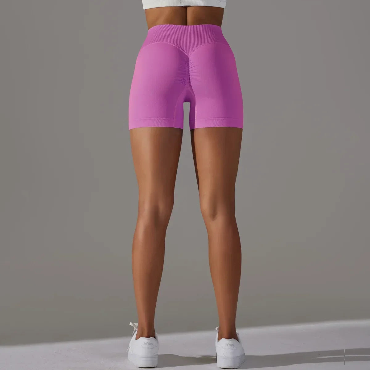 Women High Waist Workout Fitness Yoga Shorts Gym Push Up Yoga Leggings Scrunch Butt Seamless Sports Shorts