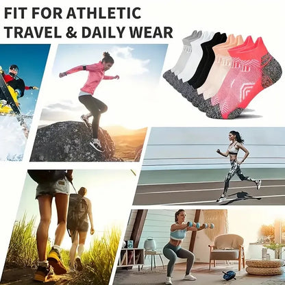 5/10 Pairs Neutral Sports Socks Fashionable Striped Sweat Absorbing Breathable Outdoor Running Basketball Couple Casual Socks﻿ - Fuzzy Sports