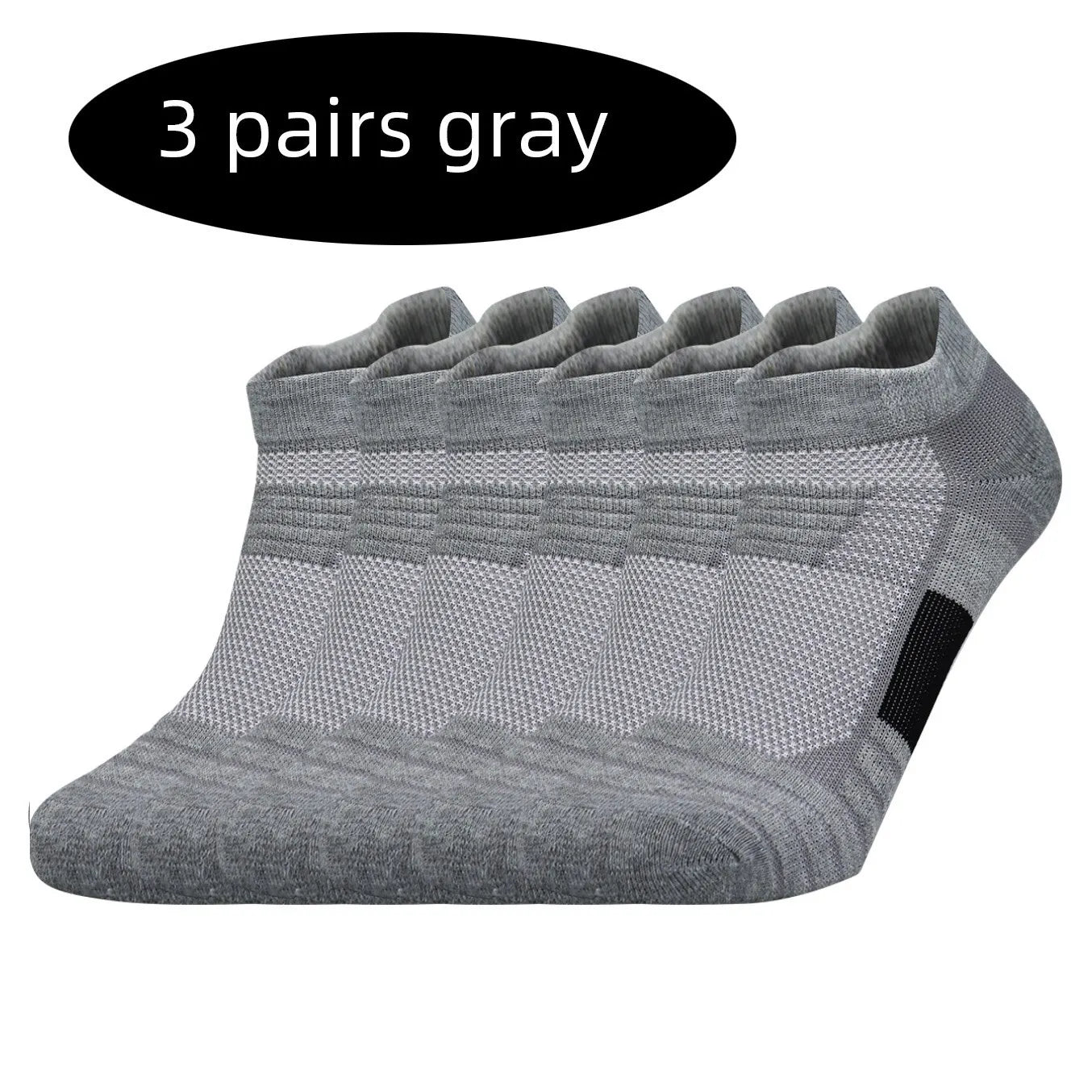 3 Pairs Sports Socks Men Women Short Running Socks Performance Ankle Cushion Wear-resistant Anti Slip Basketball Casual Socks - Fuzzy Sports