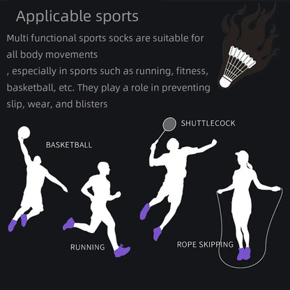 3 Pairs Sports Socks Men Women Short Running Socks Performance Ankle Cushion Wear-resistant Anti Slip Basketball Casual Socks - Fuzzy Sports