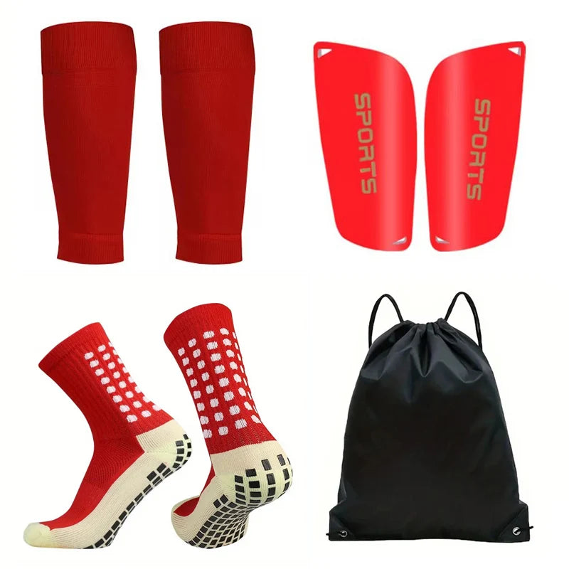 4 PCS Set Anti-Slip Football Socks Sports Leg Sleeves Set Unisex - Fuzzy Sports