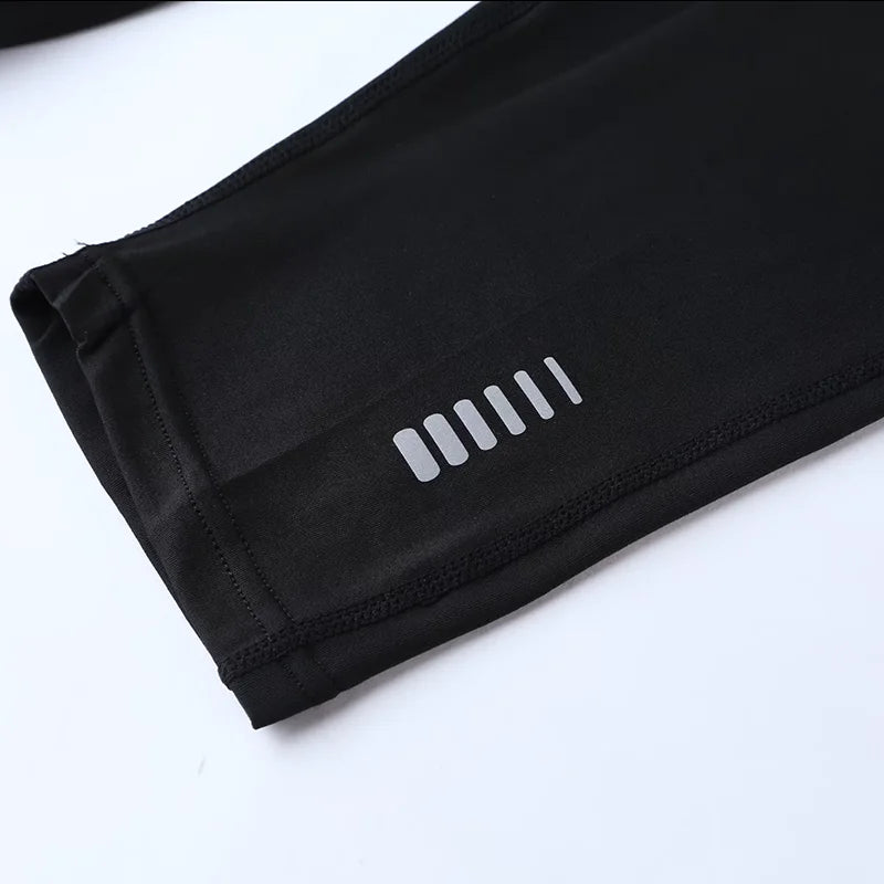 Men Tight Sport 2 In 1 Cropped Pants Elastic Quick-dry Compression Workout Training Exercise Running Sports Shorts