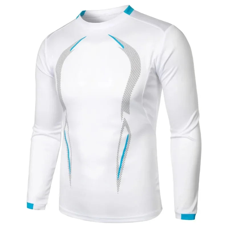 Autumn Men's Long Sleeve Quick Dry T-shirt Lightweight Breathable
