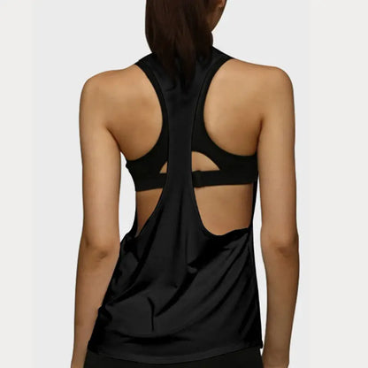Women's Sports Fitness Vest T-shaped Quick Drying Slim Sleeveless - Fuzzy Sports