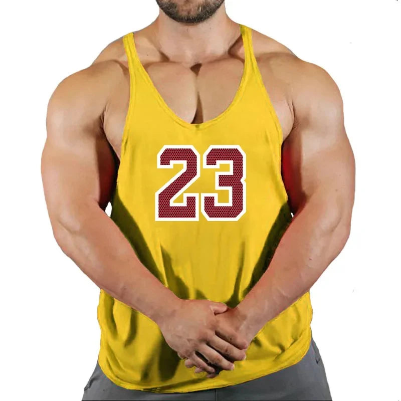 Mens Sleeveless Singlet Vest Gym Top - Fuzzy Sports