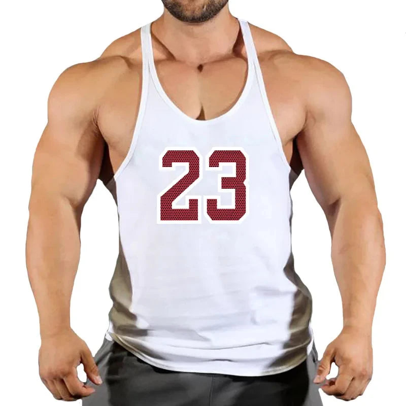 Mens Sleeveless Singlet Vest Gym Top - Fuzzy Sports