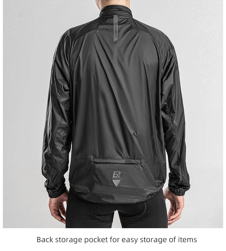 ROCKBROS Summer Sun Protection Bike Jacket Breathable Cycling Skin Tops Outdoor Hiking Fishing Sportswear Sweat-absorbent Jersey