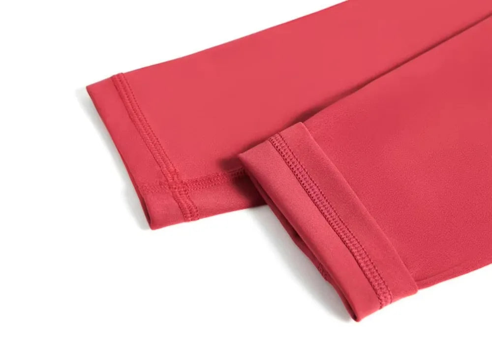 Womens Two Piece Gym Sports Crop Top and Leggings Outfit Nude Feel - Fuzzy Sports