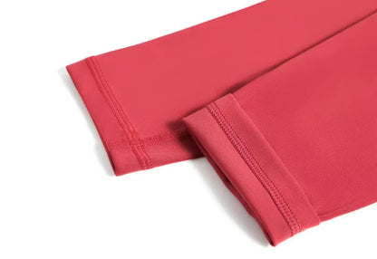 Womens Two Piece Gym Sports Crop Top and Leggings Outfit Nude Feel - Fuzzy Sports