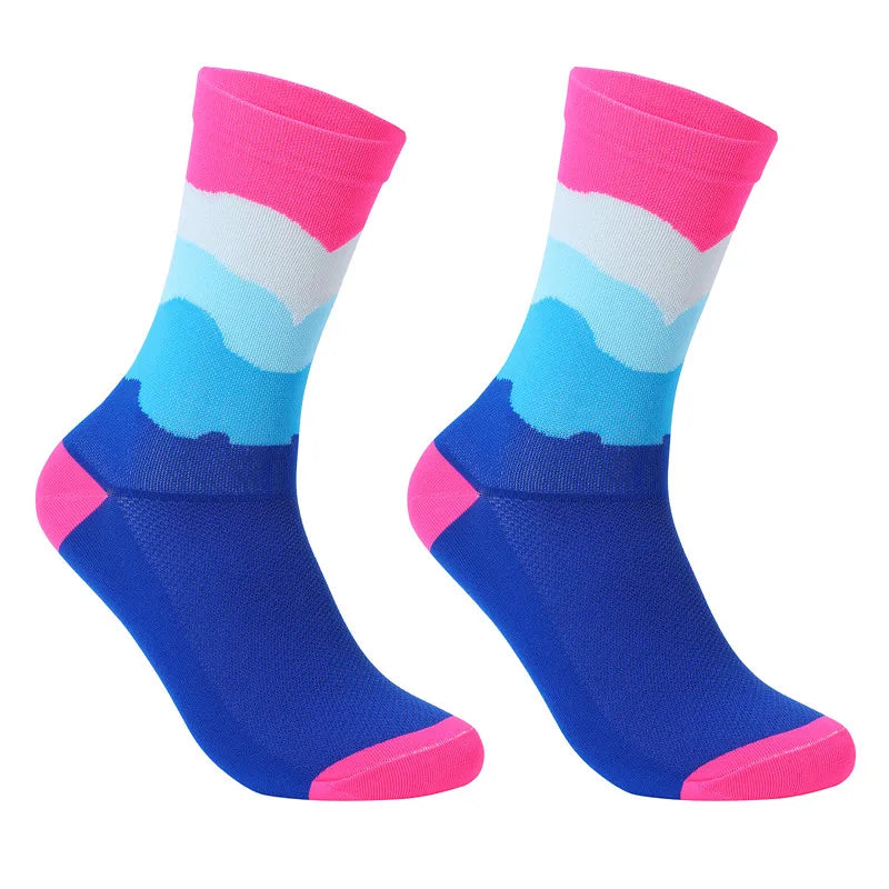 New Sport Socks Unisex Cycling Socks Men Outdoor Sports Socks Bike Footwear for Road Bike Socks Running Basketball Socks