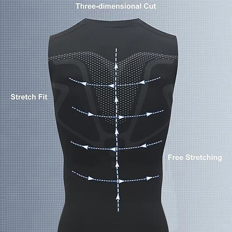 Men's Compression Shirt Short Sleeve Quick Dry Top - Fuzzy Sports