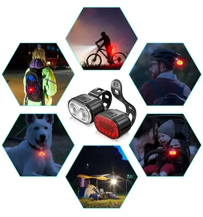 Cycling Bicycle Light Front Rear Light MTB Road Hybrid