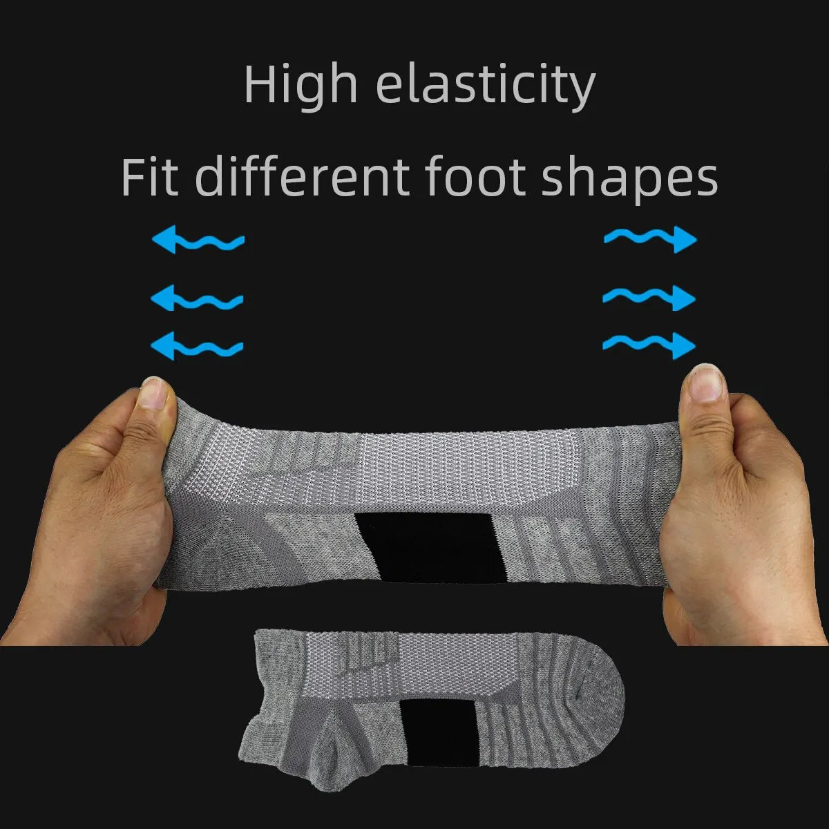 3 Pairs Sports Socks Men Women Short Running Socks Performance Ankle Cushion Wear-resistant Anti Slip Basketball Casual Socks - Fuzzy Sports